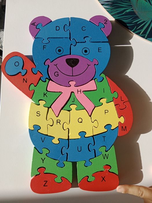 Drewniane puzzle dla dzieci