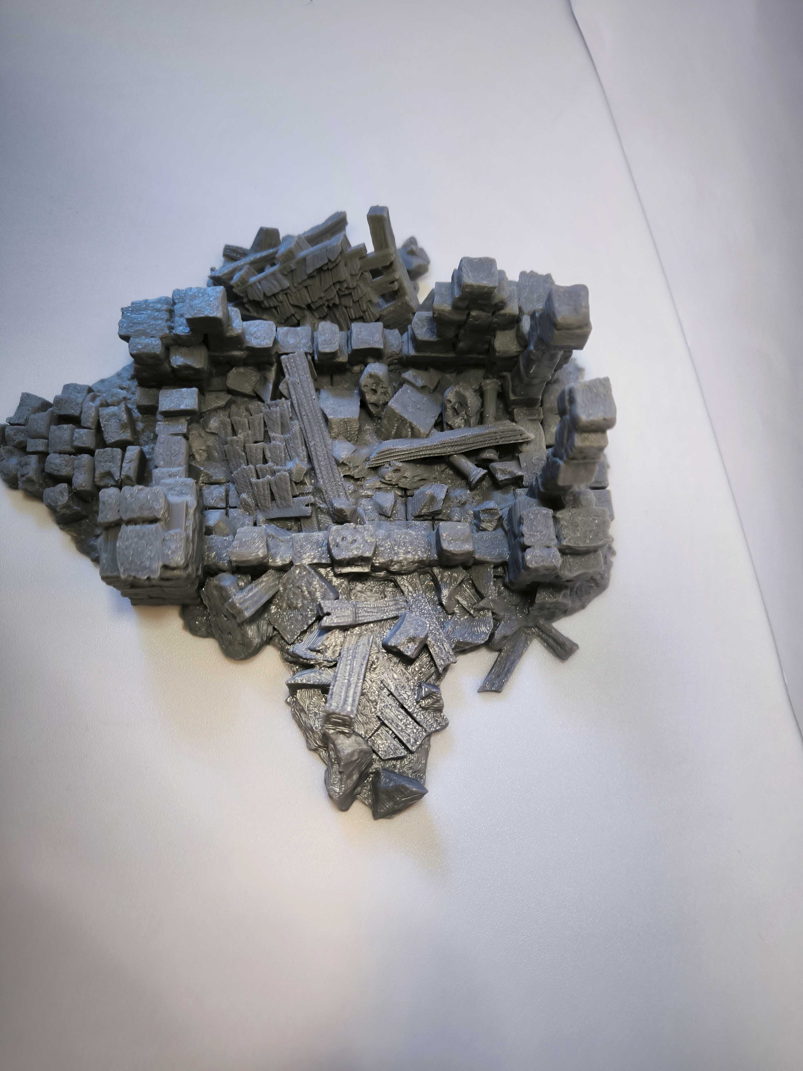 Ruina kaplicy Makieta Diorama RPG D&D