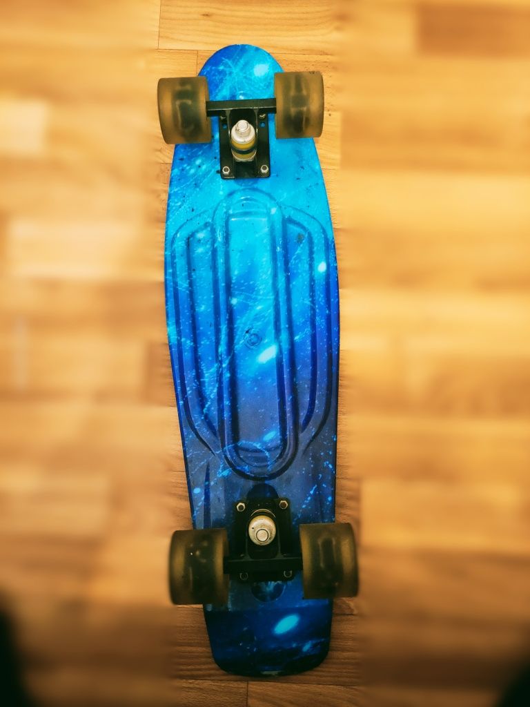 Скейт пенни борд ( Penny Board ) Original 22 Космос синий Led