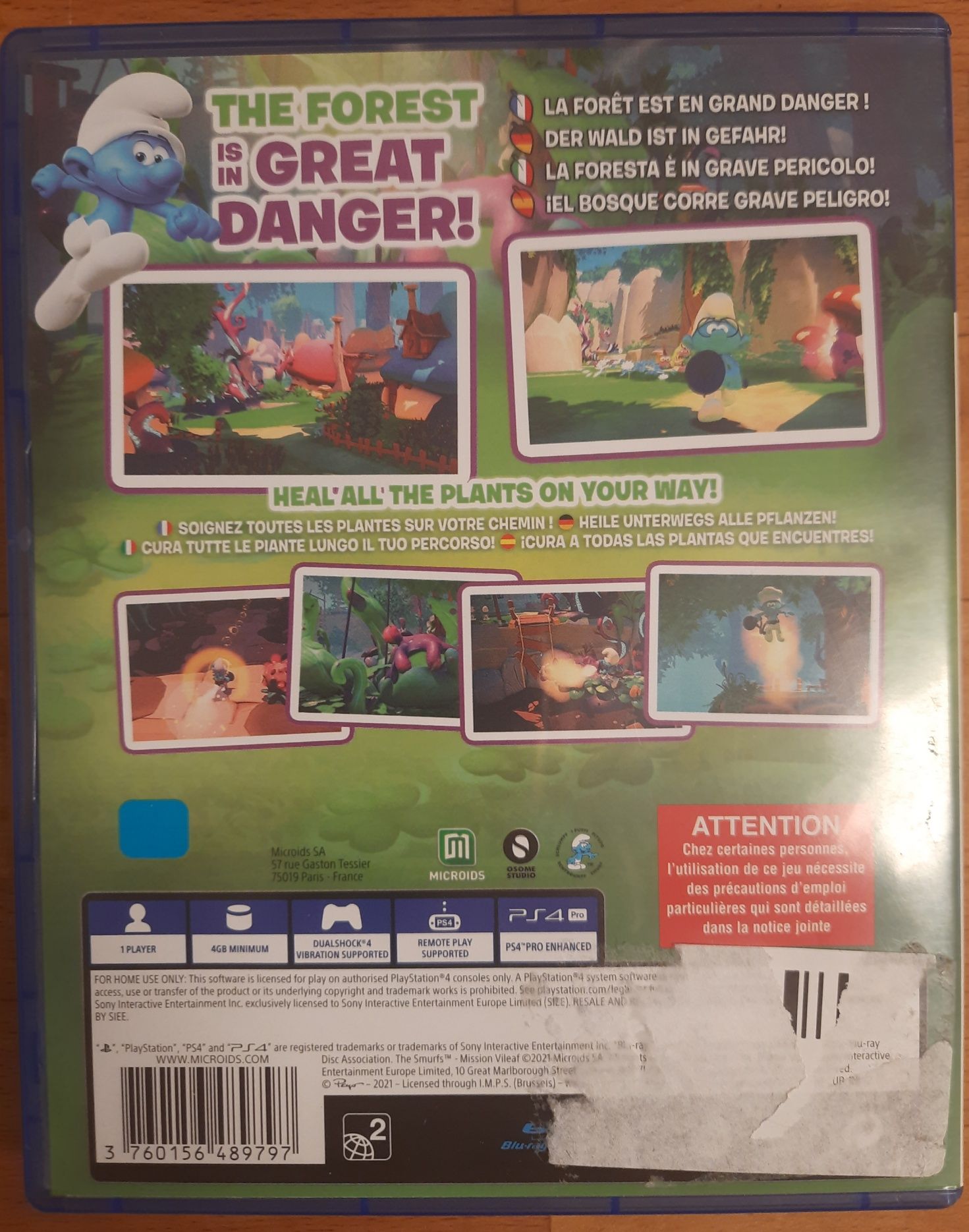 PS4 gra The SMURFS Mission Vileaf