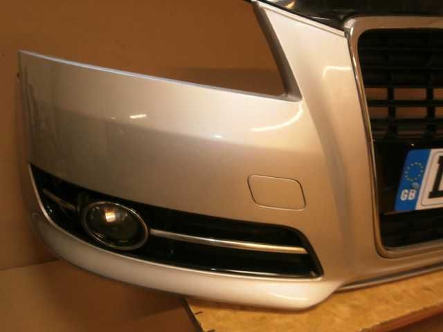 audi A3 8P 08-12 II lift zderzak przód przedni srebrny LX7W