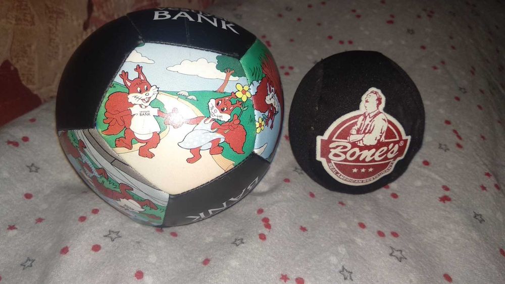 детская игрушка мяч кожзам с белками второй Bones поролон