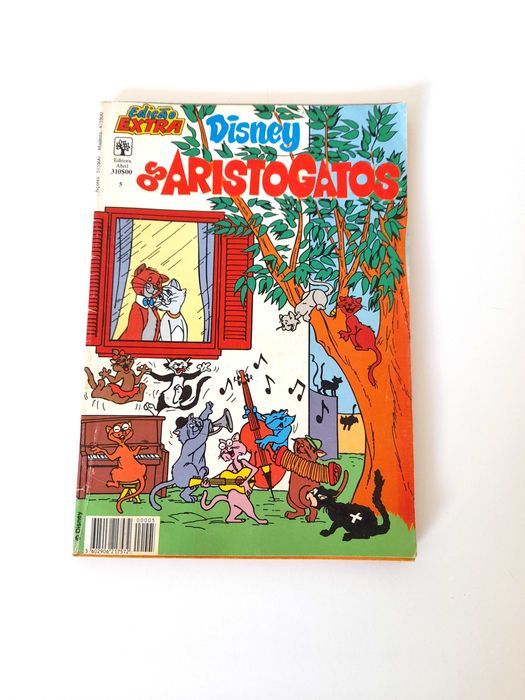 Livro BD Antiga Disney Anos 80 Os Aristogatos Edição Extra Número 5