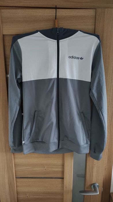 Кофта Adidas сіро біла