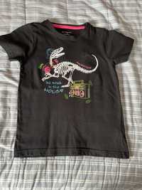 110 primark tshirt czarny dinozaur