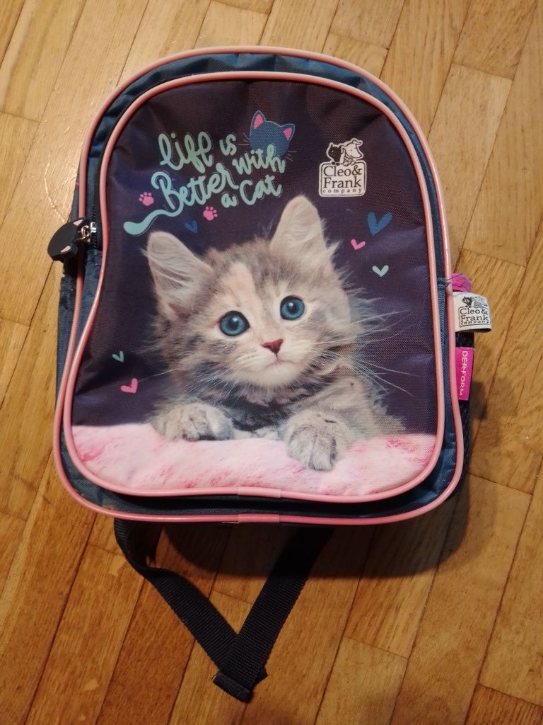 Plecak przedszkolny z kotkami