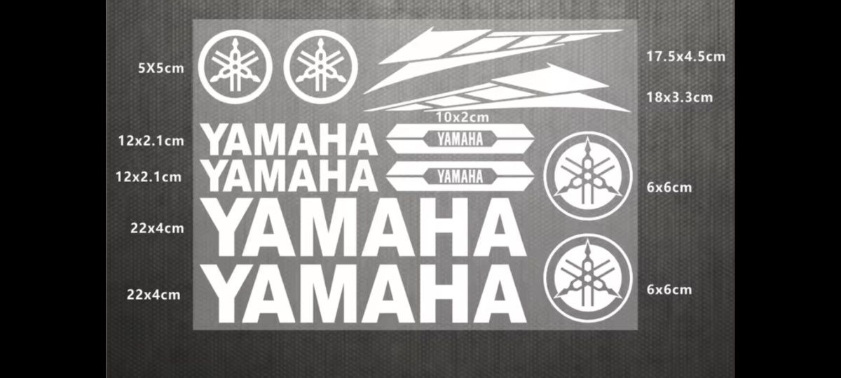 Наклейки 3D,виниловые логотип YAMAHA