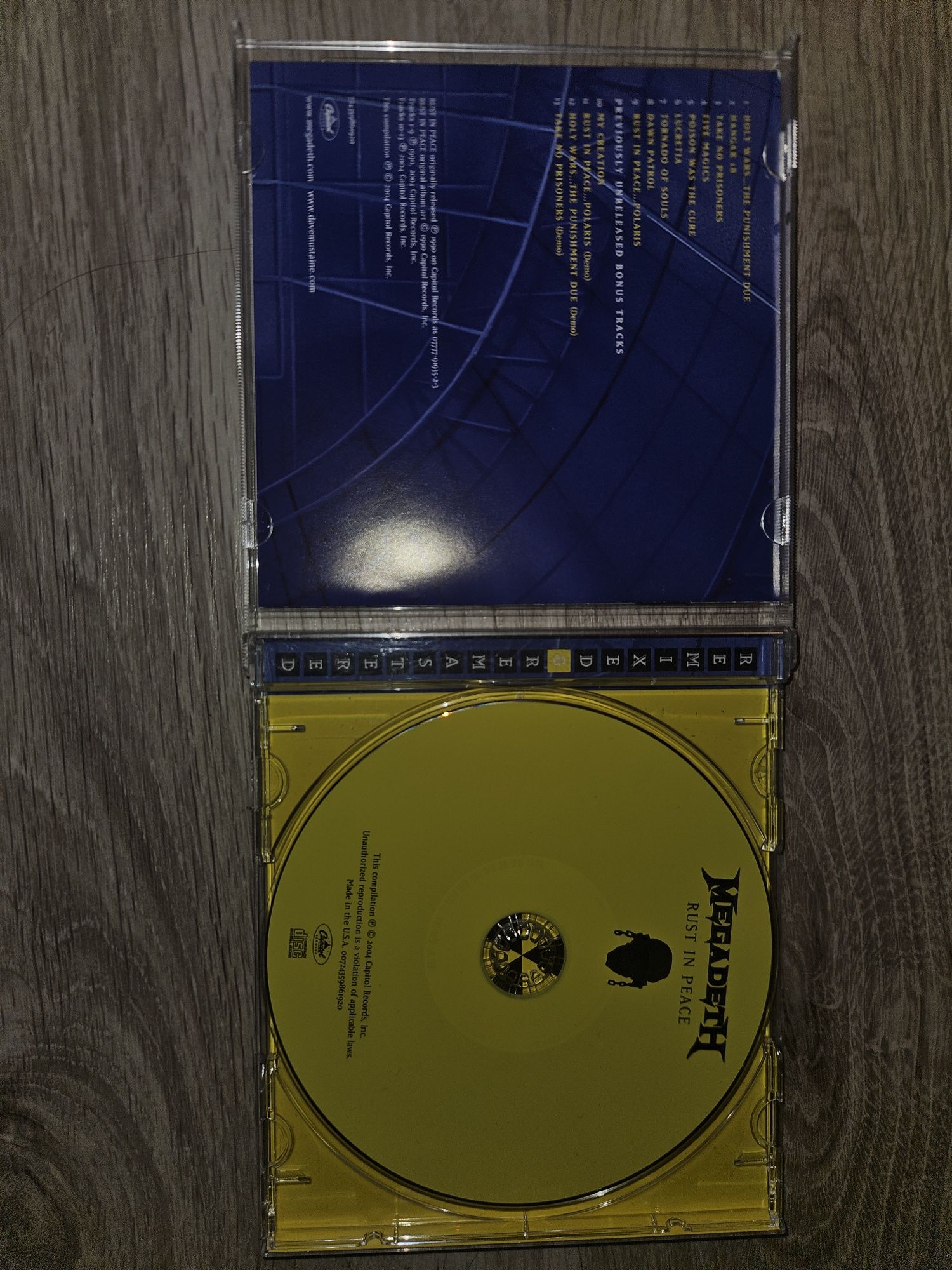 Megadeth Rust in peace CD