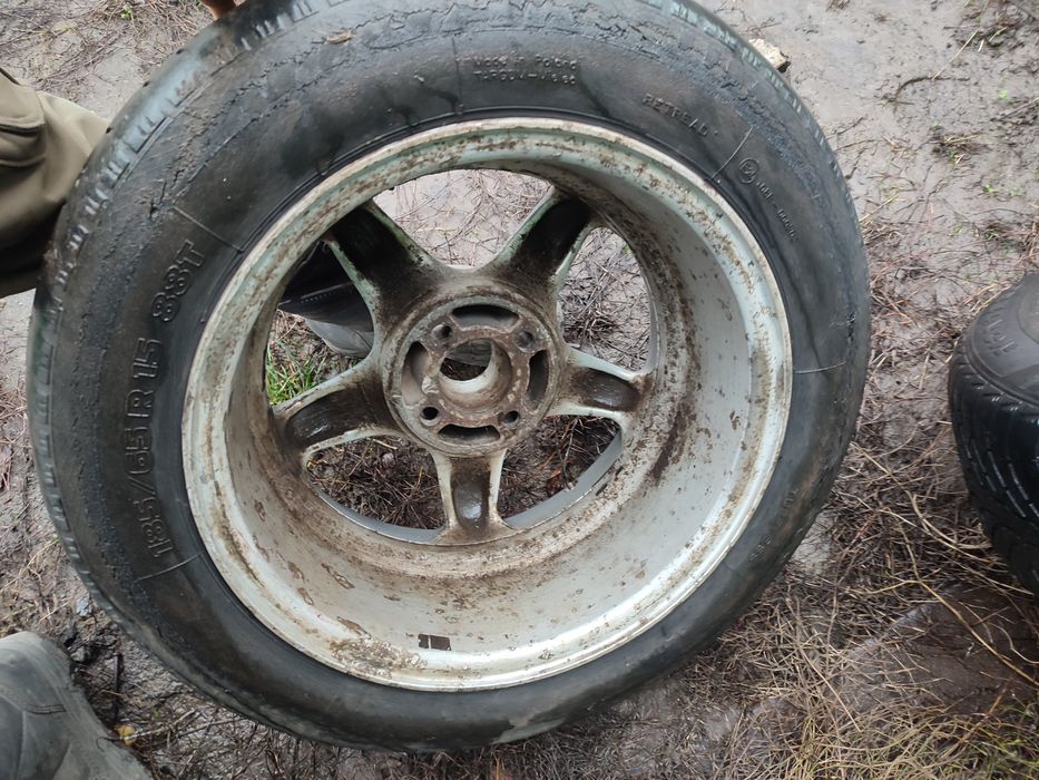 Продам диски з ризиною r 15 4*100 Volkswagen, Opel, Lanos , Aveo