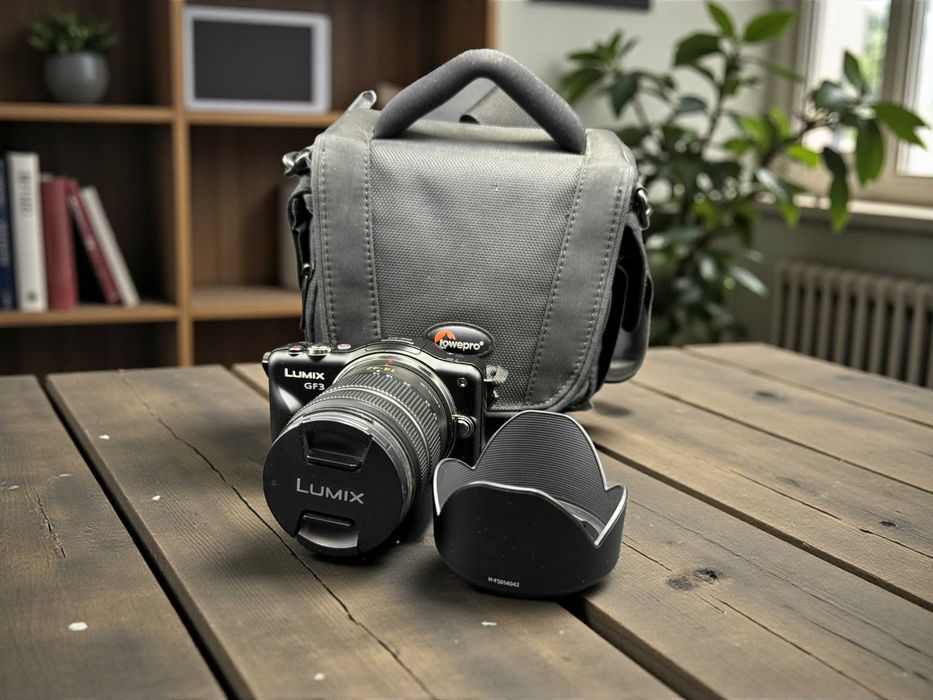 Aparat Panasonic Lumix GF3 + Obiektyw H-FS014042 Polecamy