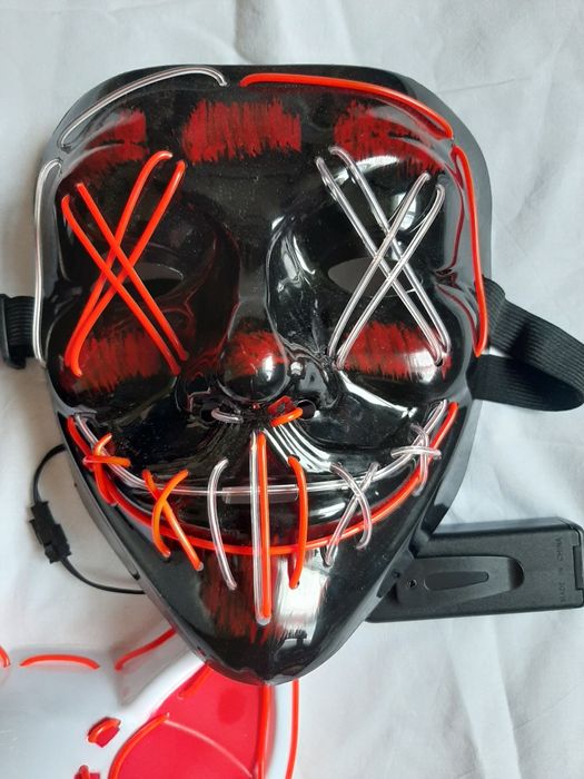 Maska led świecące HaLLoweeN
