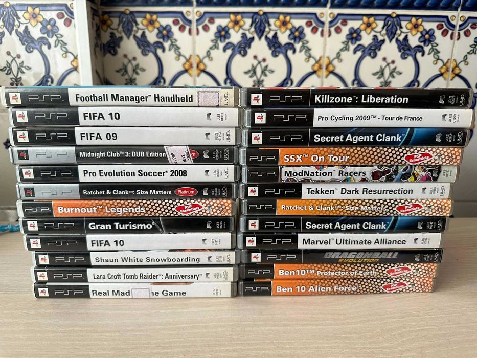Jogos Playstation futebol videojogos PSP fifa filme gran turismo pes
