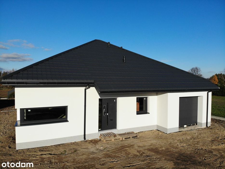 Dom jednorodzinny parterowy  126,06m2 z garażem 153,76m2