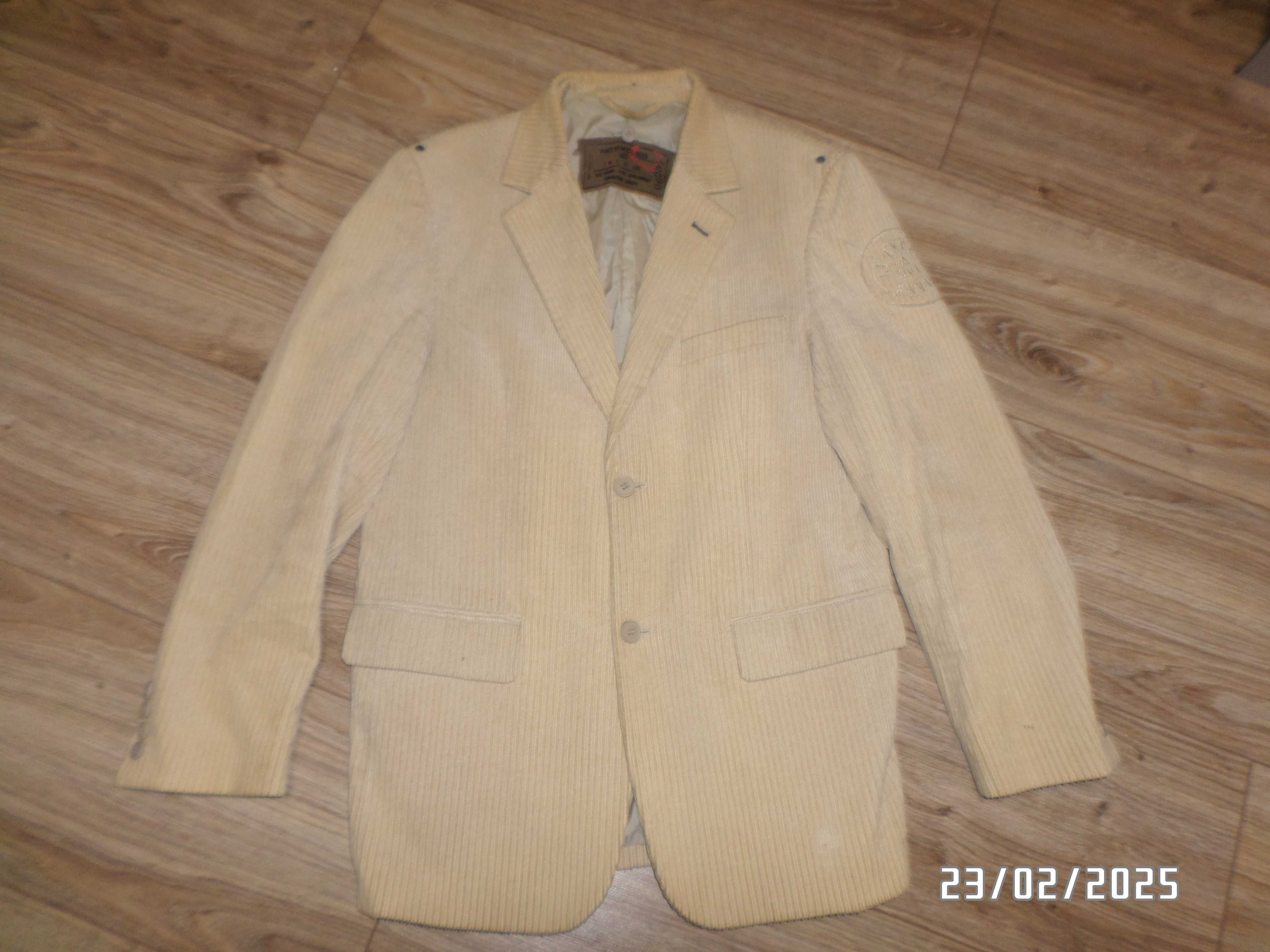 firmowa marynarka męska-sztruks-M/L