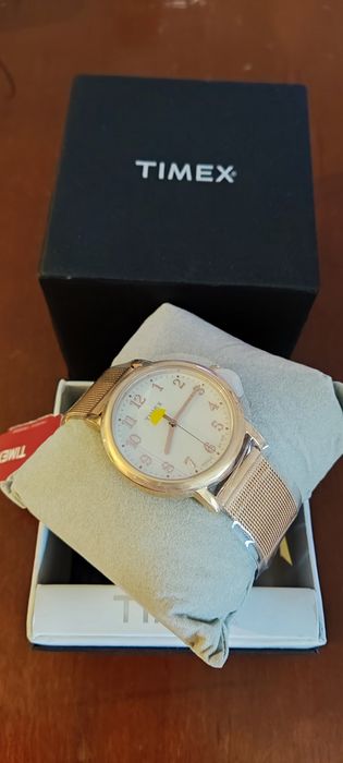 Relógio Timex rosa gold