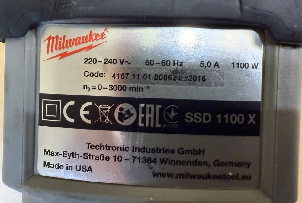 Piła szablasta 1100W Milwaukee SSD 1100 X [230V]