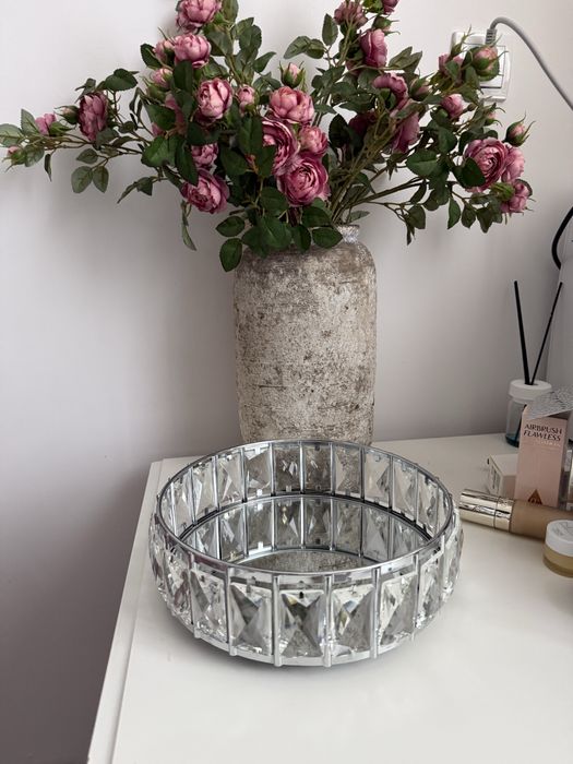 Taca glamour kryształ Home&You lustrzana