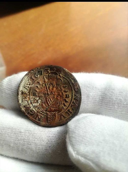 6 krajcarów Leopold I 1673 Kremnica