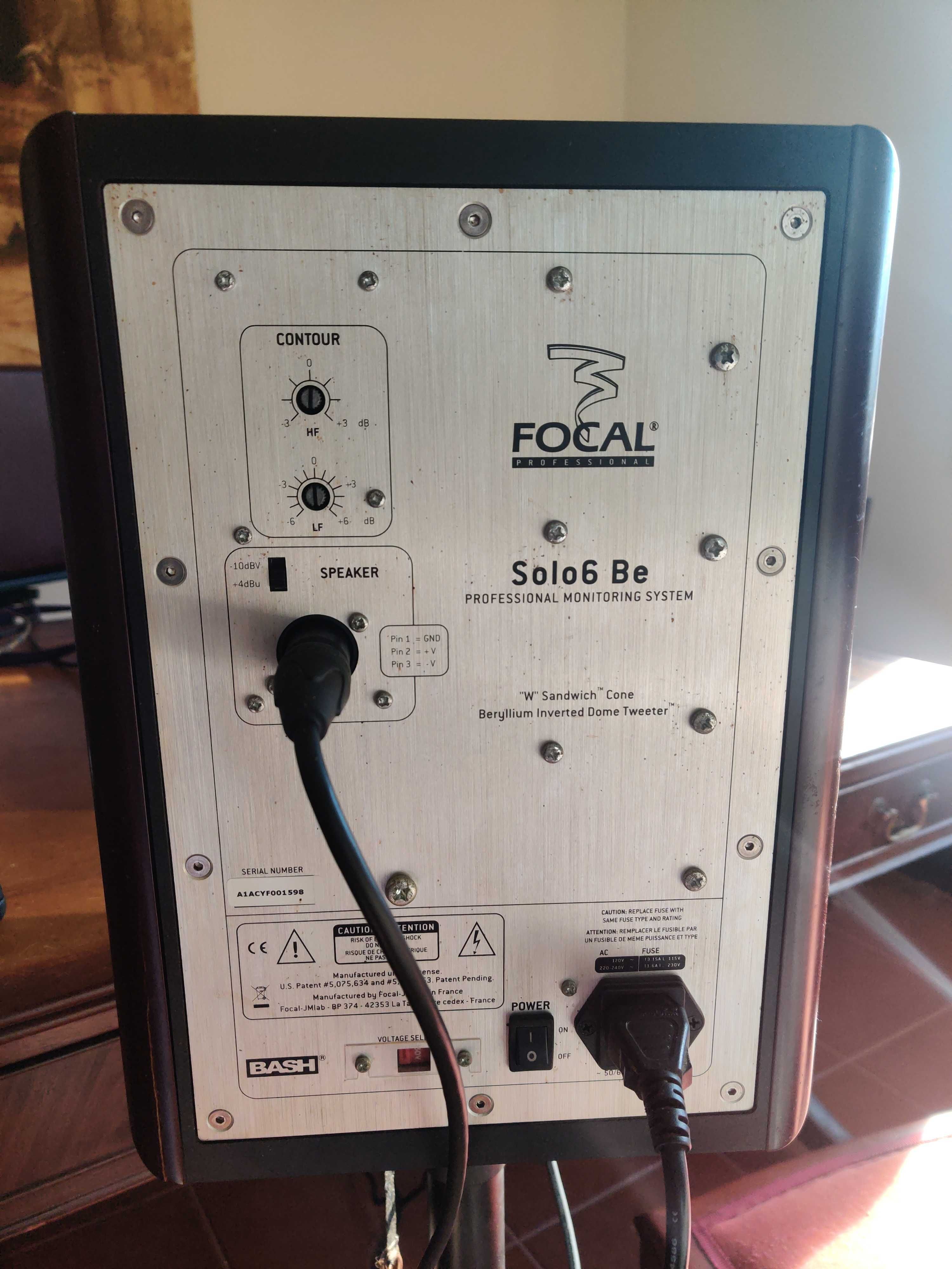 monitores de estúdio activos Focal Solo6 Be (par) + ...