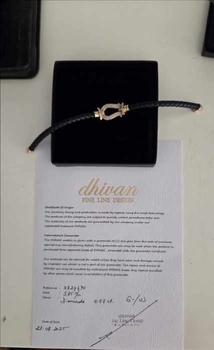 Pulseira em Ouro com 80 Diamantes / Certificado Autenticidade