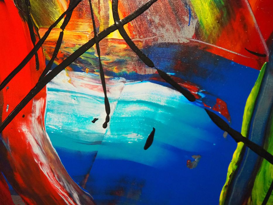 Obraz nowoczesny abstrakcja 70cm x 100cm "MY WAY"