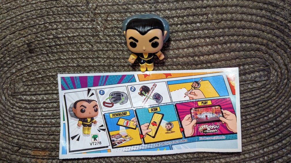 Black Adam. Чорний Адам. Kinder joy. Funko pop. DC.