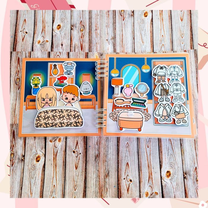 Książka na rzepy Toca Boca, Avatar, Labubu.Lamibook.Prezent dla dzieci