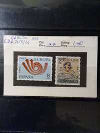 1973 Série Completa Europa CEPT Espanha MNH **