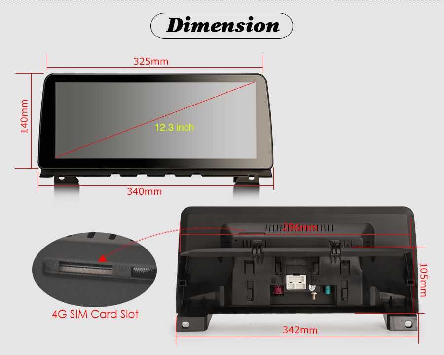 Auto-rádio 12.3" android 13 para BMW F10 F11 Serie 5 2010 a 2016