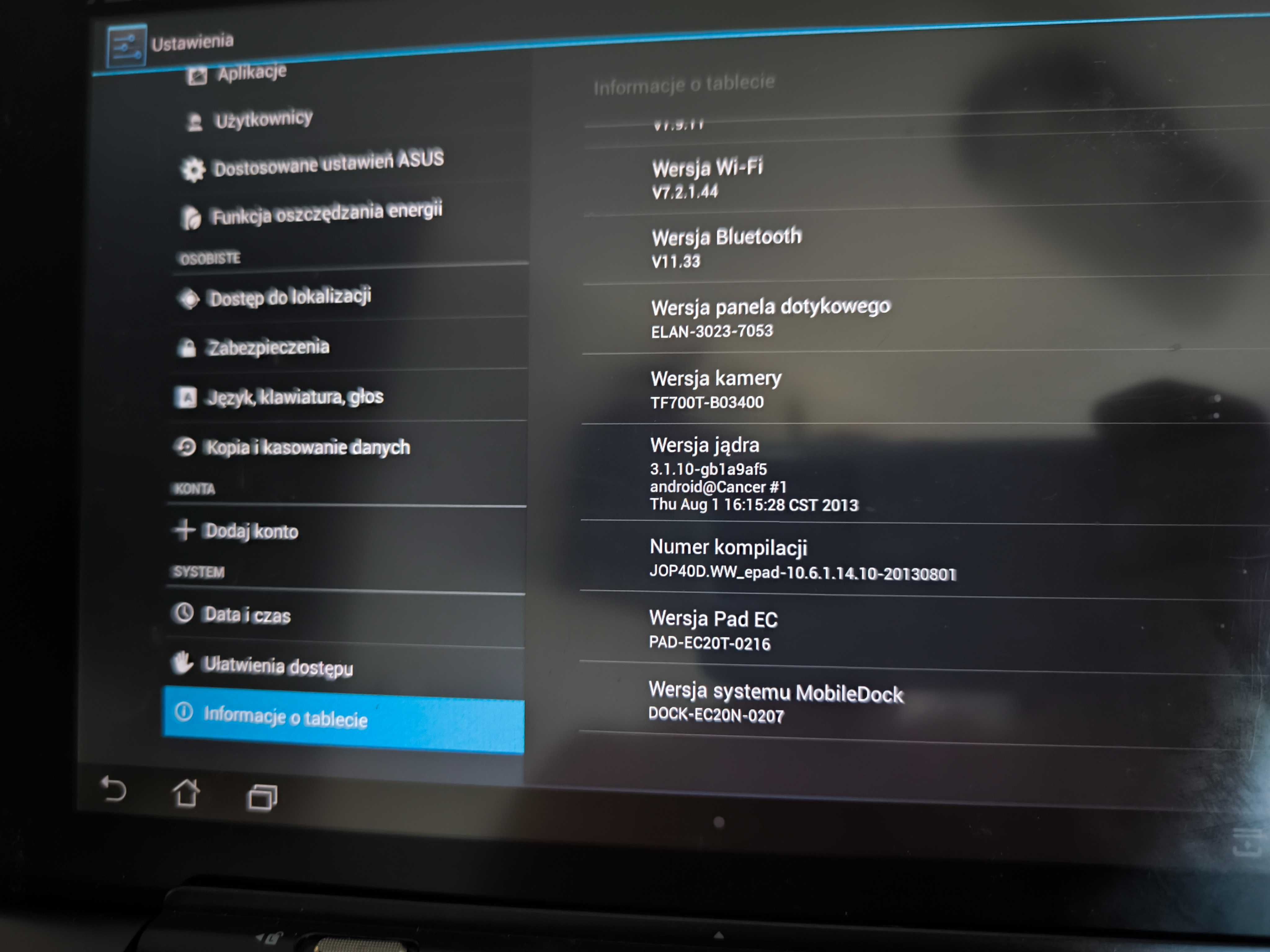 ASUS Eee Pad Transformer Prime TF700/TF201 64GB