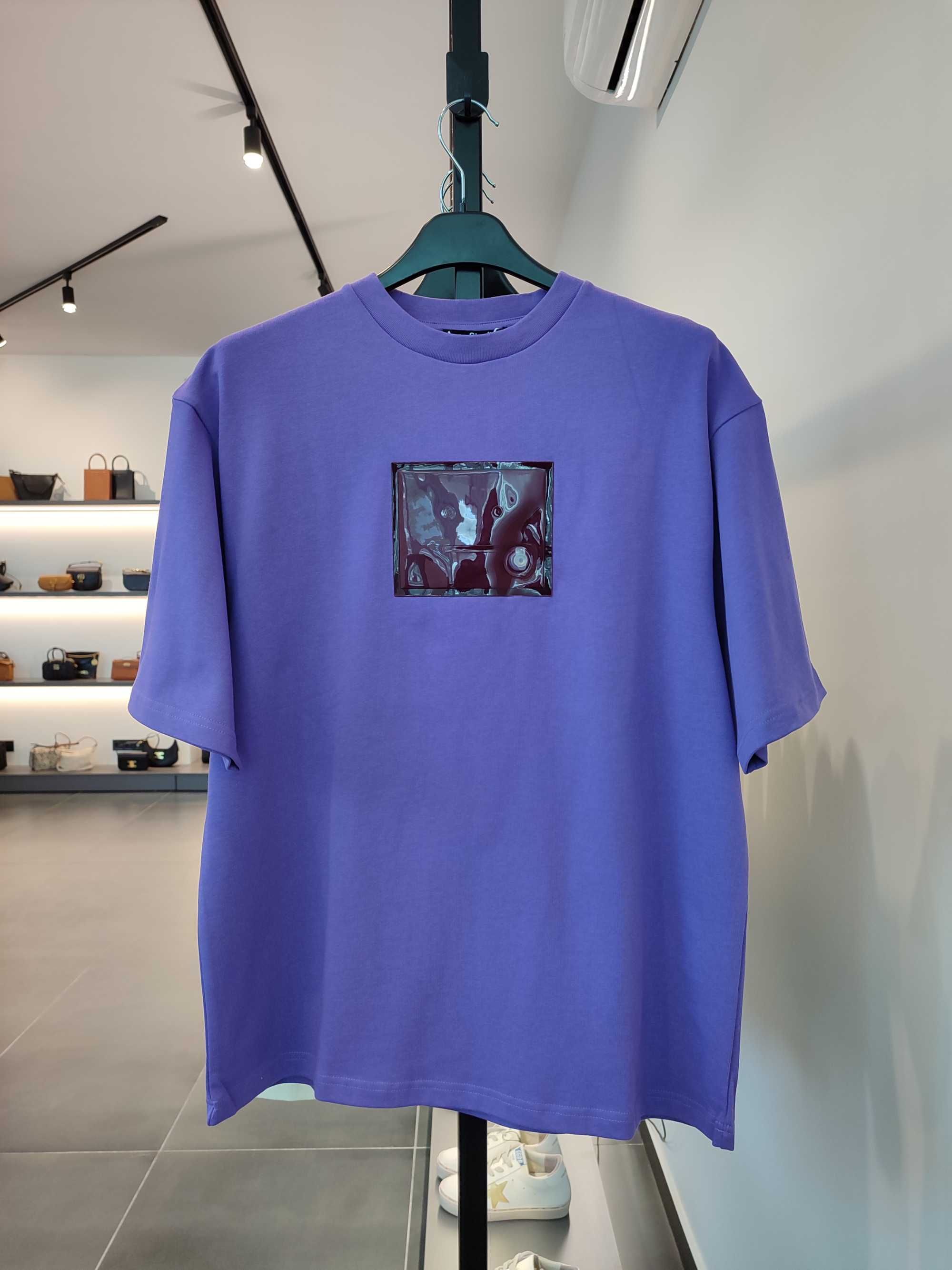 Футболка Acne Studios Inflatable Patch T-Shirt Iris Purple