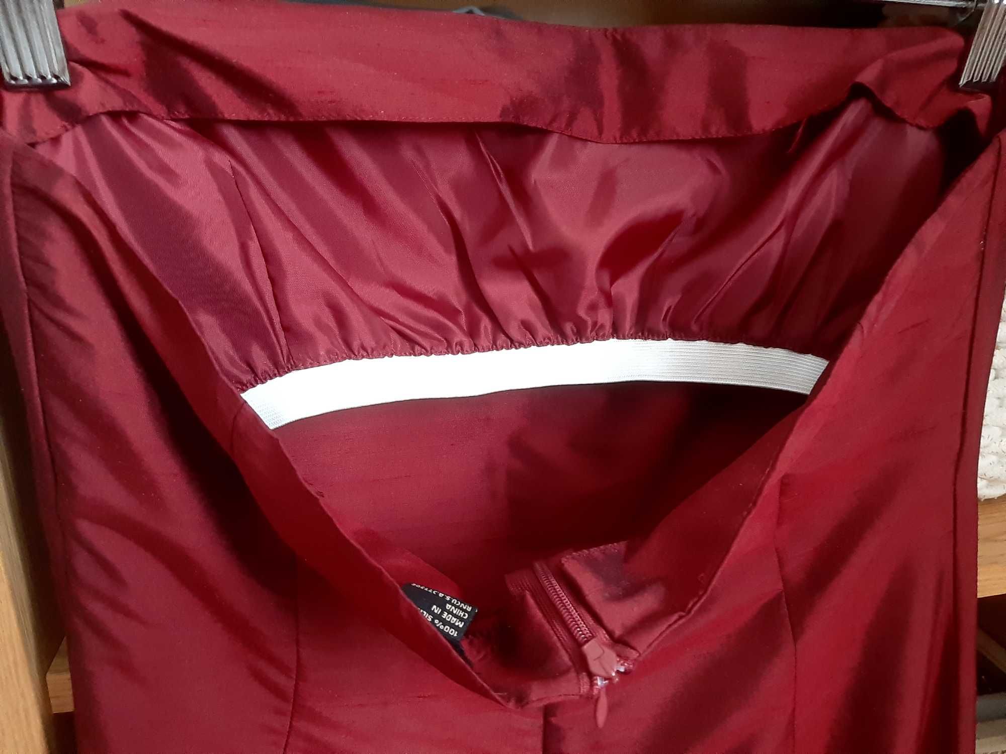 Vestido comprido seda selvagem