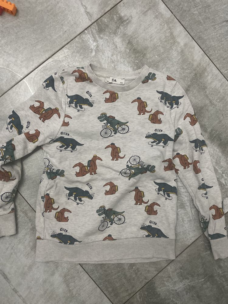 Bluza w dinozaury chlopieca c&a 134