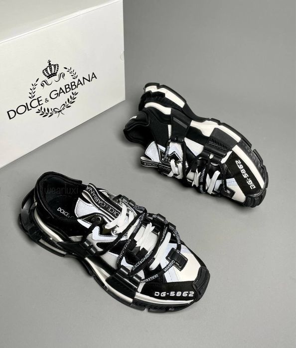 РАСПРОДАЖА! Кроссовки Dolce Gabbana мужские черные женские унисекс