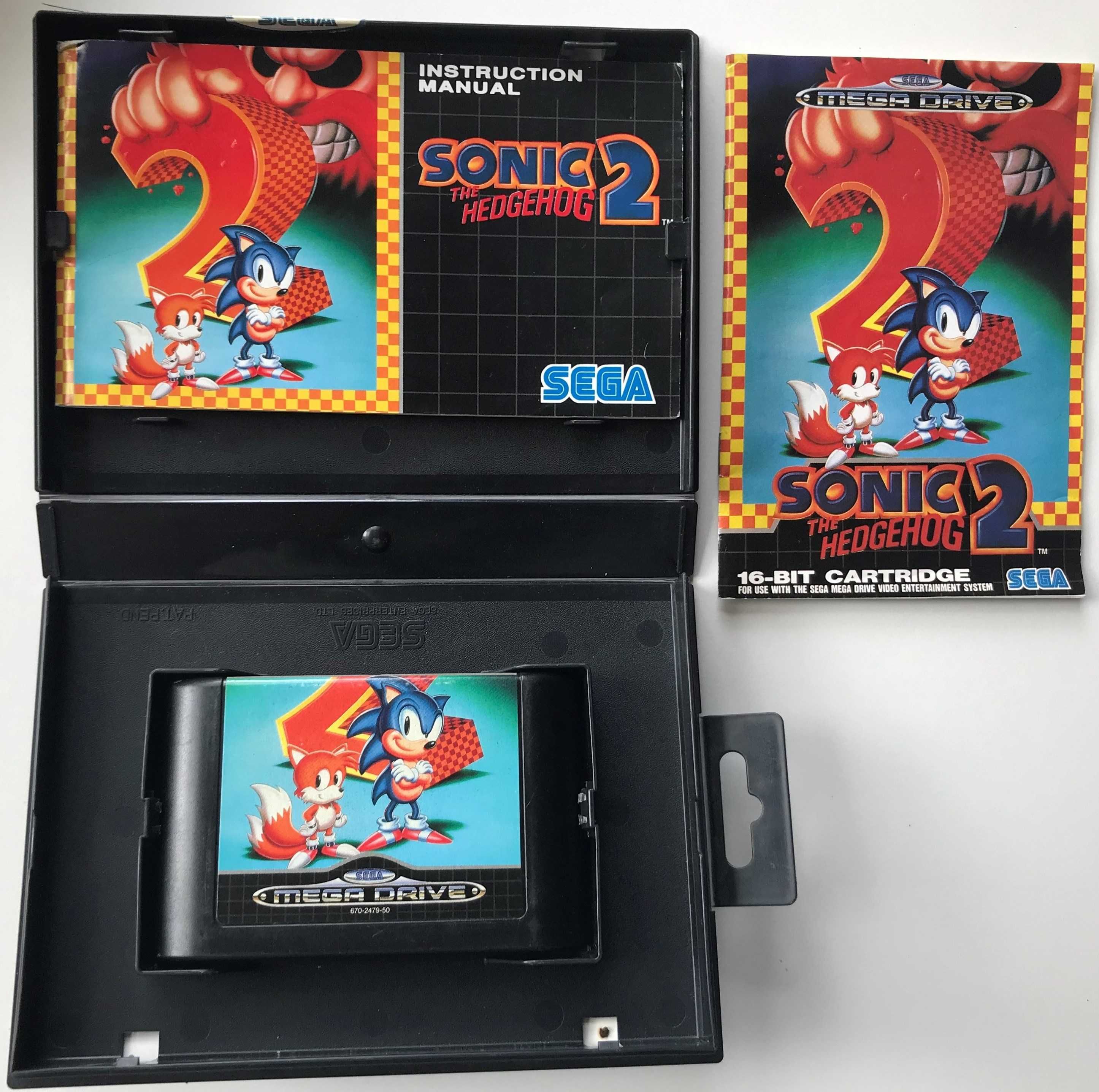 Jogo SEGA MEGADRIVE "SONIC The Hedgehog 2 " Original e Completo / 1992