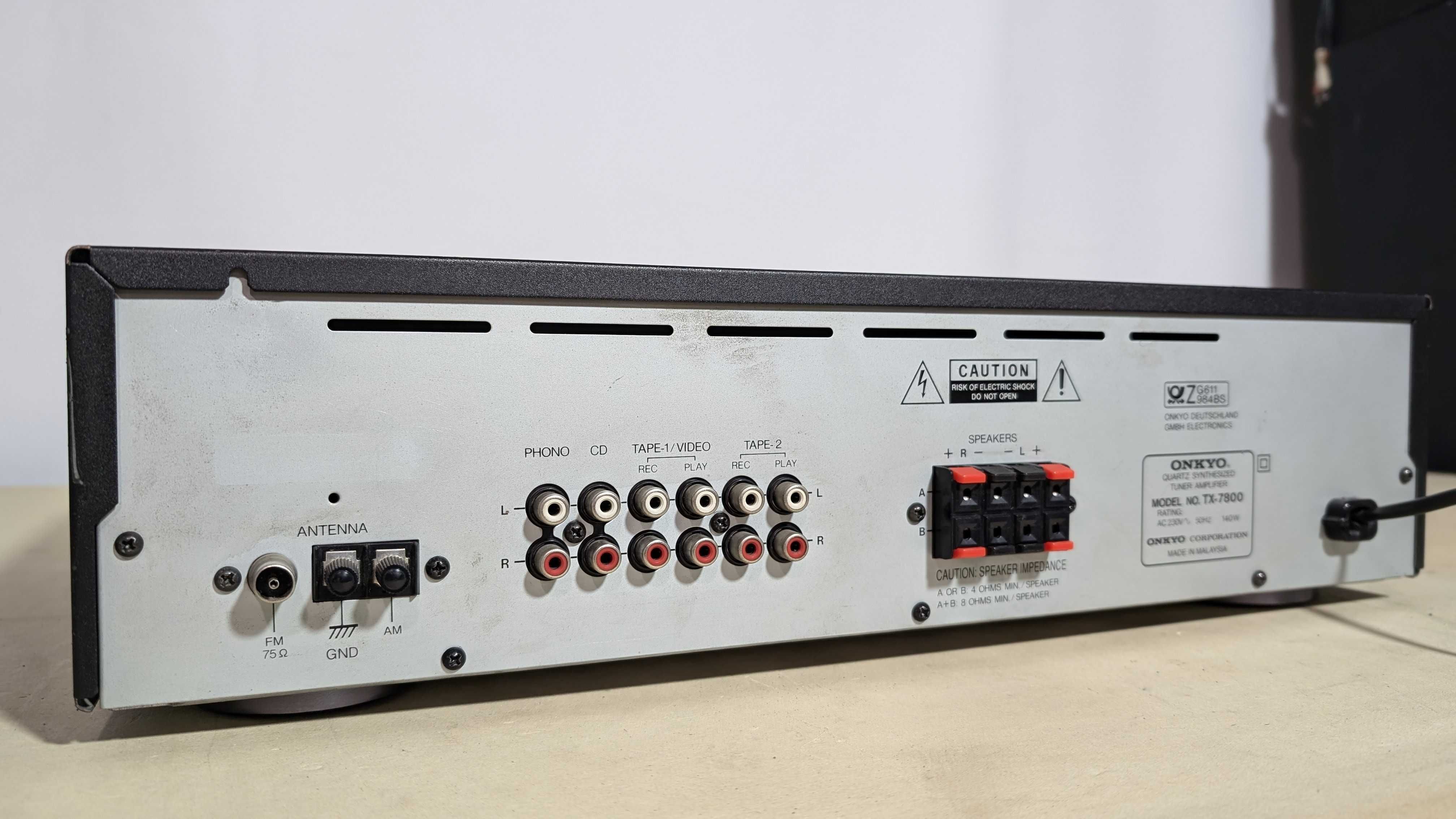 Стерео ресивер Onkyo TX-7800,/FM/50 Вт/канал/4-8 Ом/Phono/Малайзія