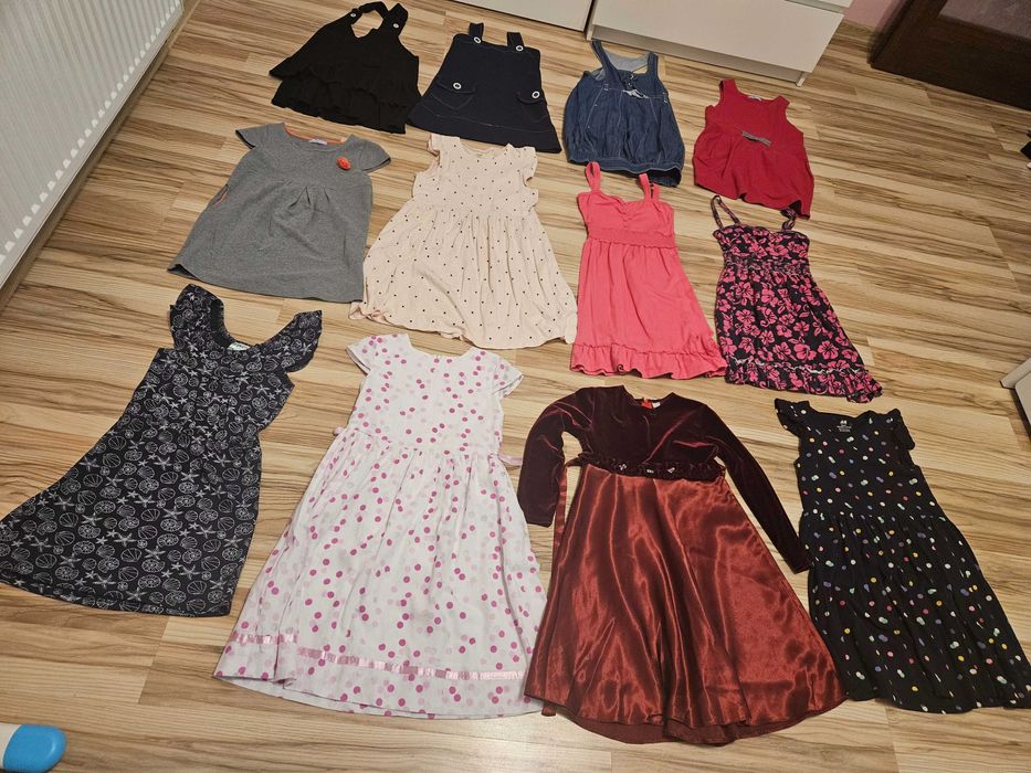 12 Sztuk Sukienka Cool Club Smyk 134cm Ramiączka H&M jak Ładne Dziewcz