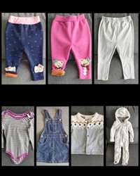 Lote 7 pçs, roupa de menina, Tam. 12-18M