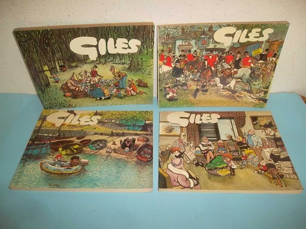 GILES - CARTOONS - 11 Livros dos anos 60