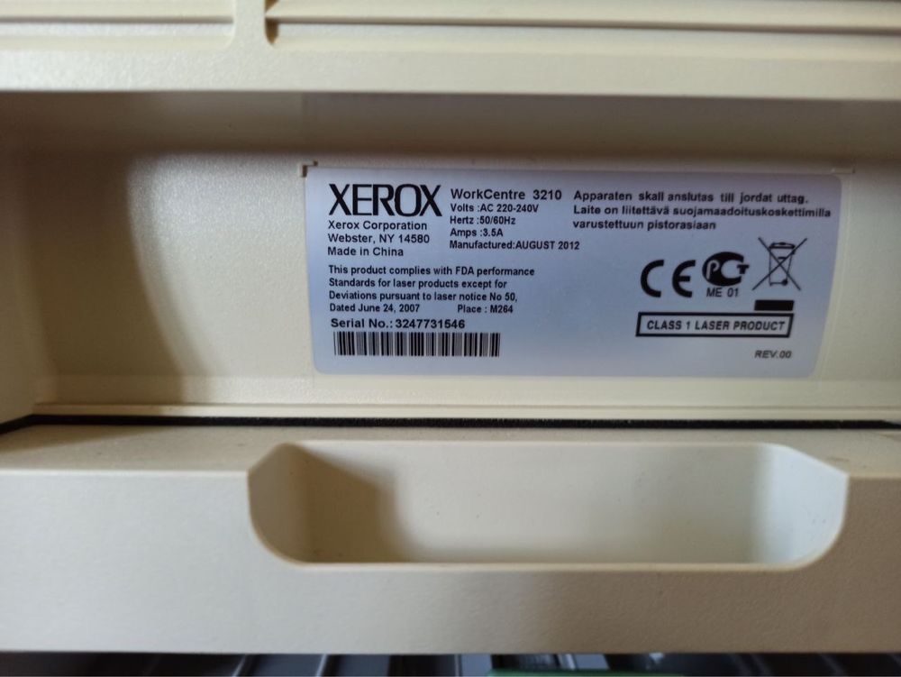 Принтер xerox workcentre 3210
