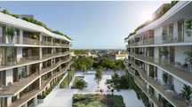 Apartamento T2 com rooftop, piscina garagem em zona premium - Mobilado