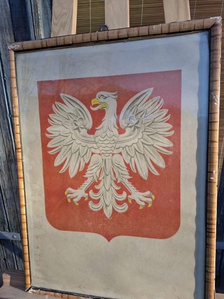 Orzeł biały godło Polski Ludowej