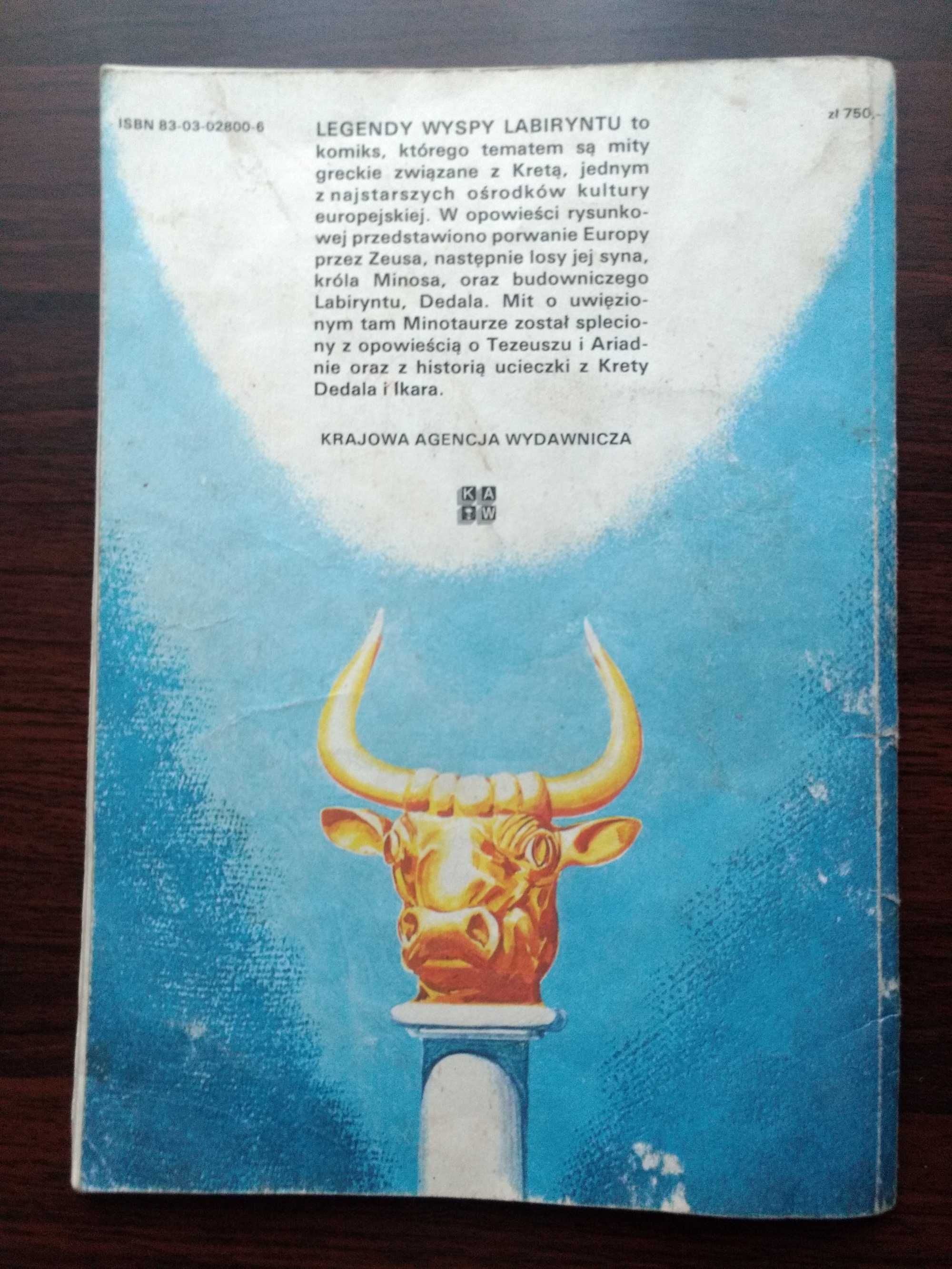 Komiks "Legendy wyspy labiryntu"