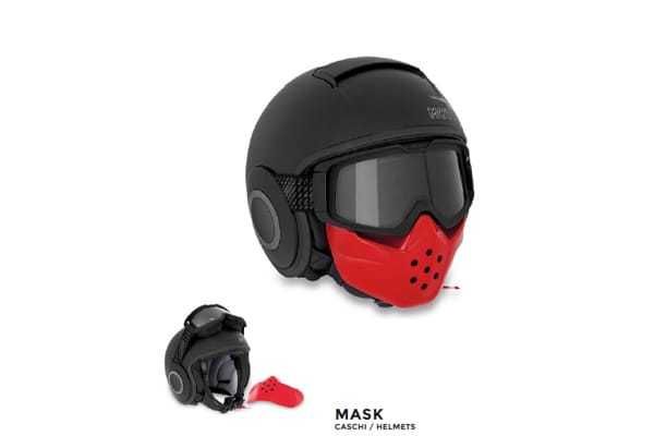 Oryginalny Kask Moto Guzzi z maska Mask Helmet Matte Black M