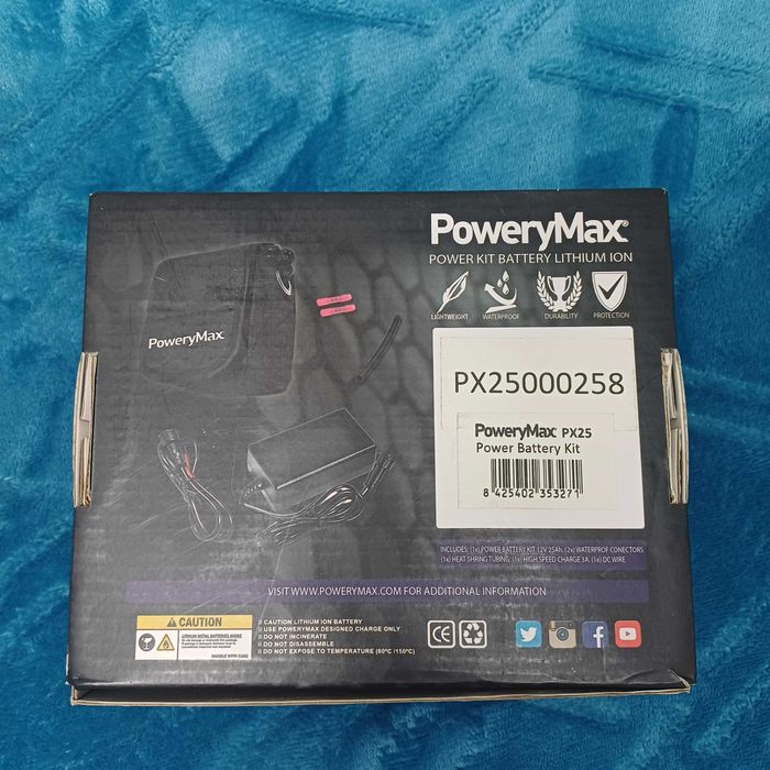 Bateria lithium PoweryMax PX25