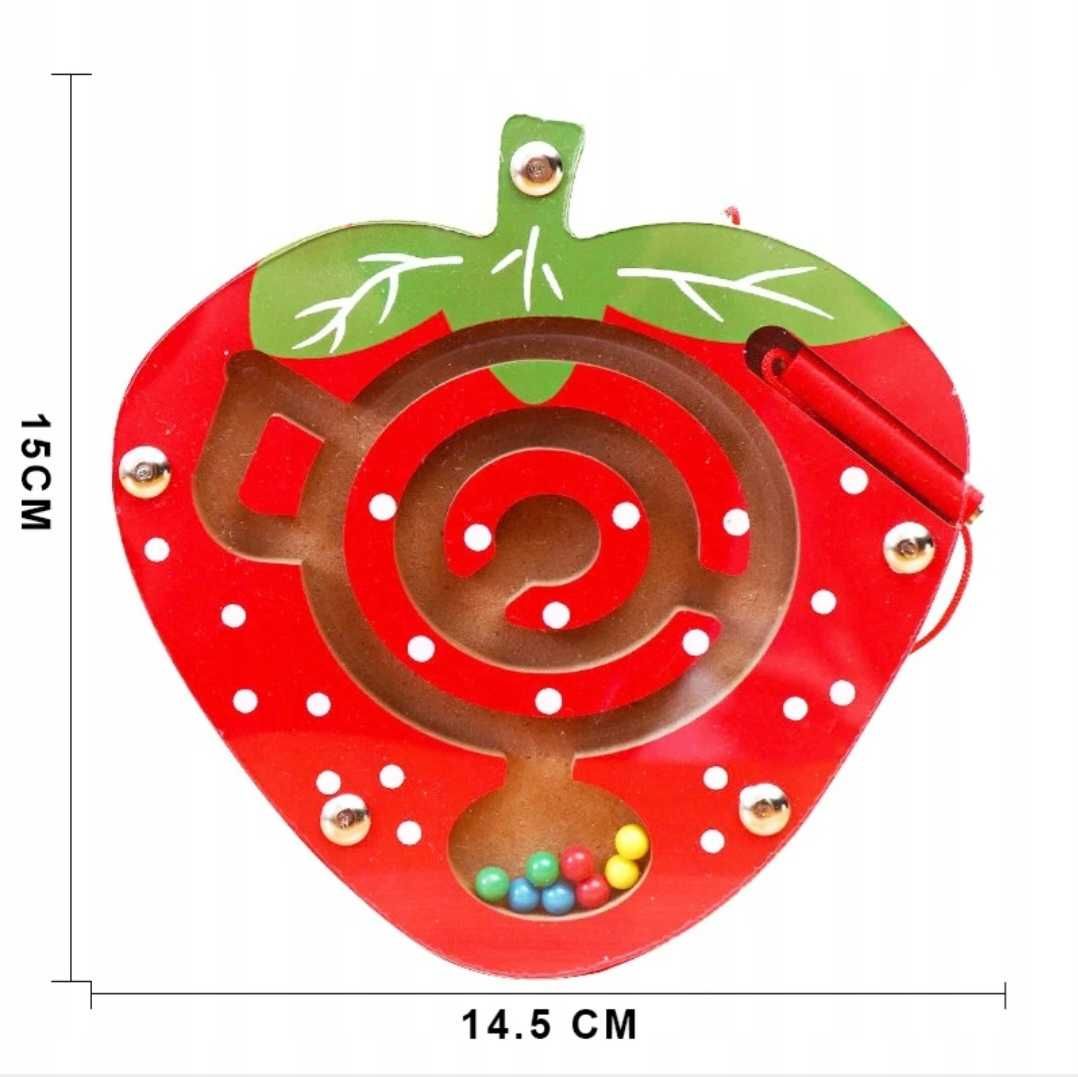 Nowa zabawka drewniana labirynt gra magnetyczna logiczna #146