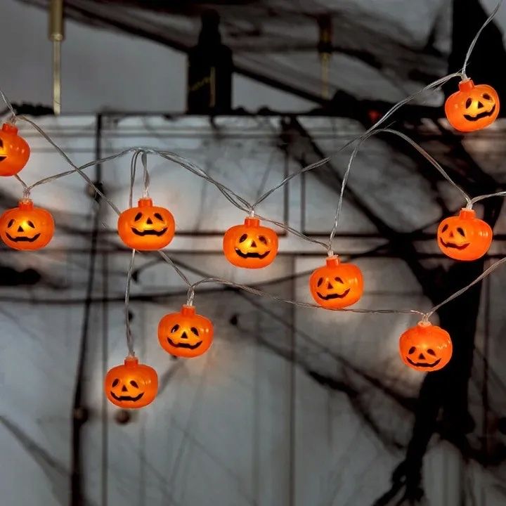 Girlanda świetlna LED dynie pomarańczowe halloween