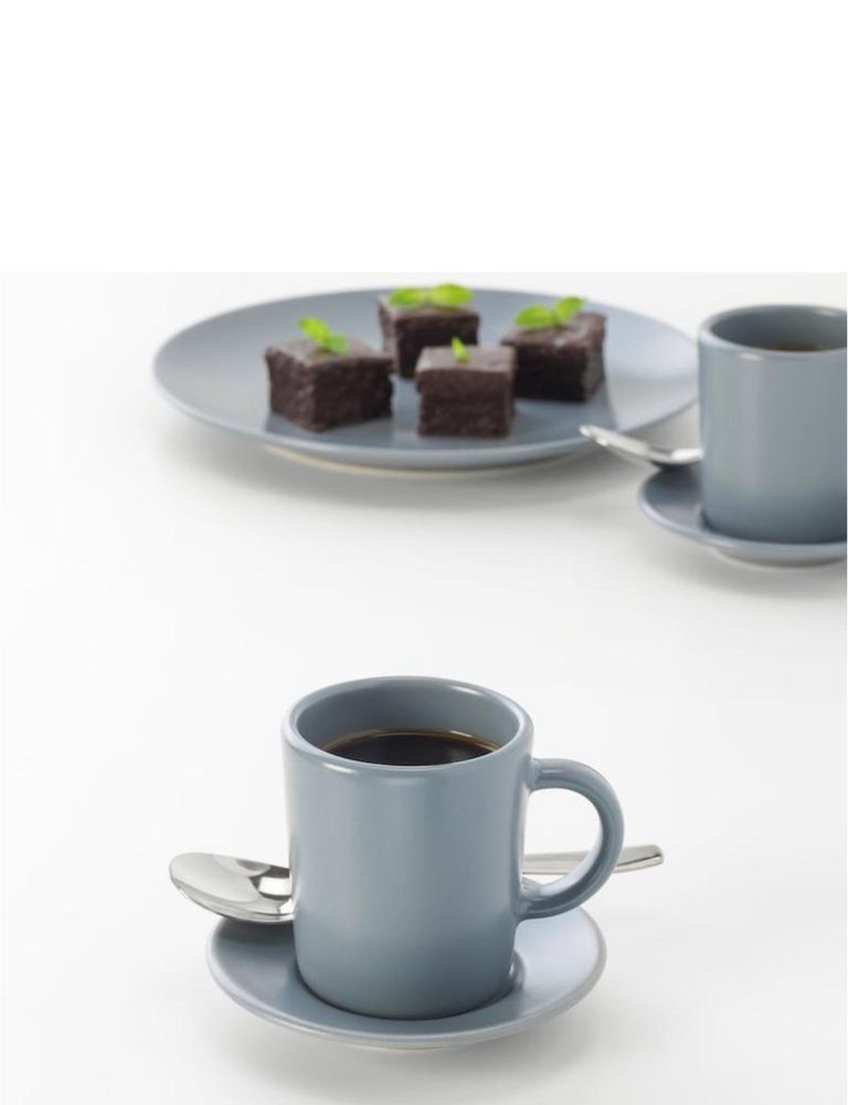 Ложка кавова, нержавіюча сталь, 11 см, 6шт , набір кавових ложок ikea