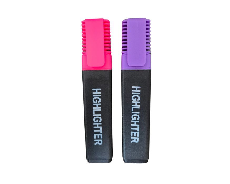 zakreślacz marker flamaster biurowy szkolny fluorescencyjny 2szt
