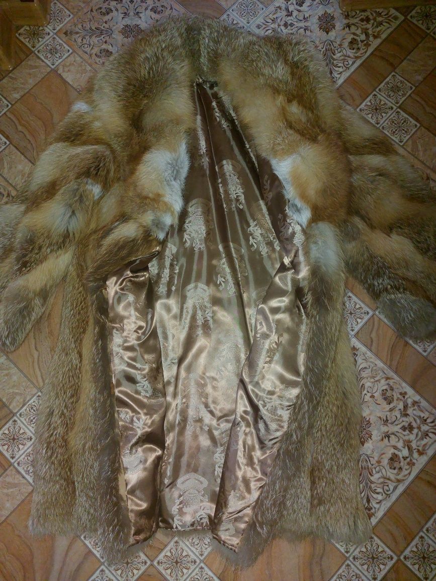 Futro z prawdziwego lisa 2xl